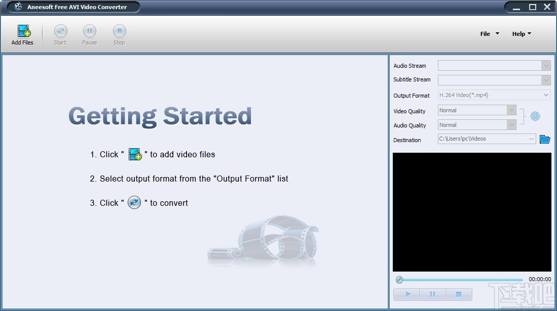 Free AVI Video Converter下载,AVl视频文件格式转换软件,视频转换