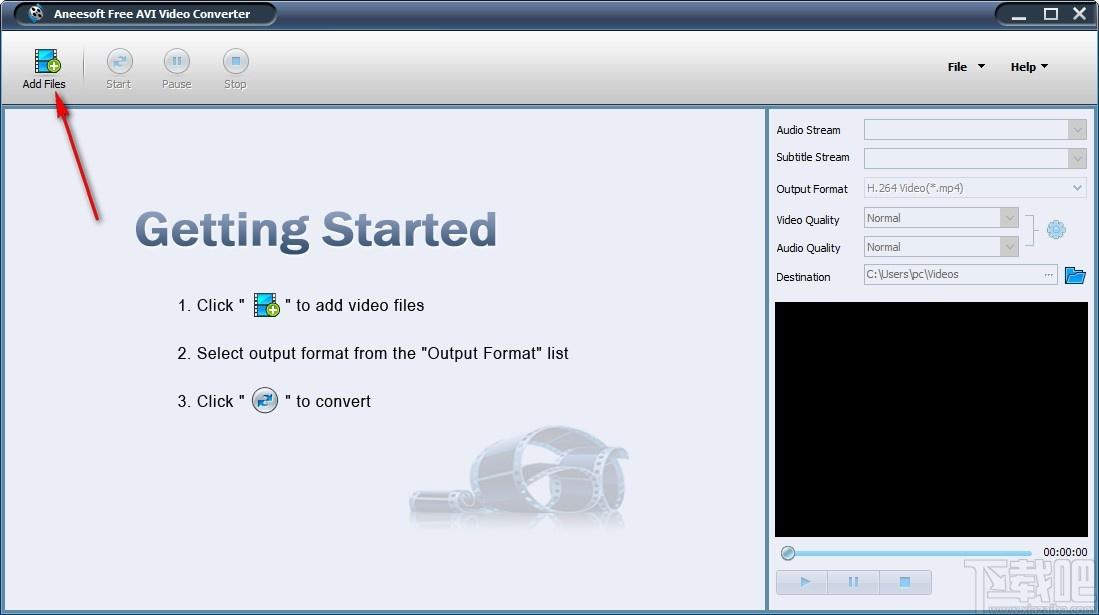 Free AVI Video Converter下载,AVl视频文件格式转换软件,视频转换