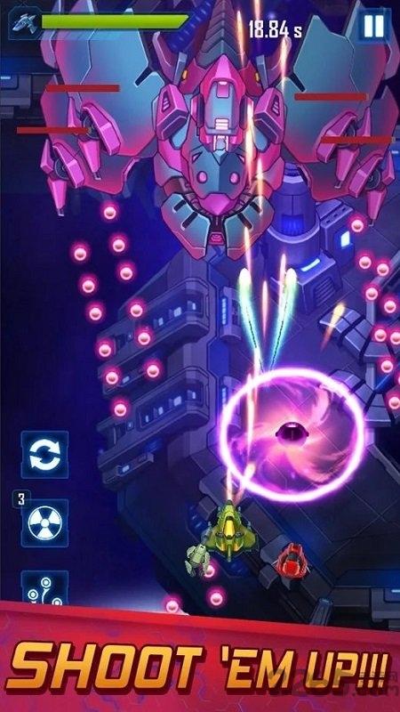 风翼射击无限金币版下载,风翼射击,星际游戏,太空游戏